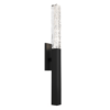 axis modern sconce featuring artisan cast glass and a matte black finish