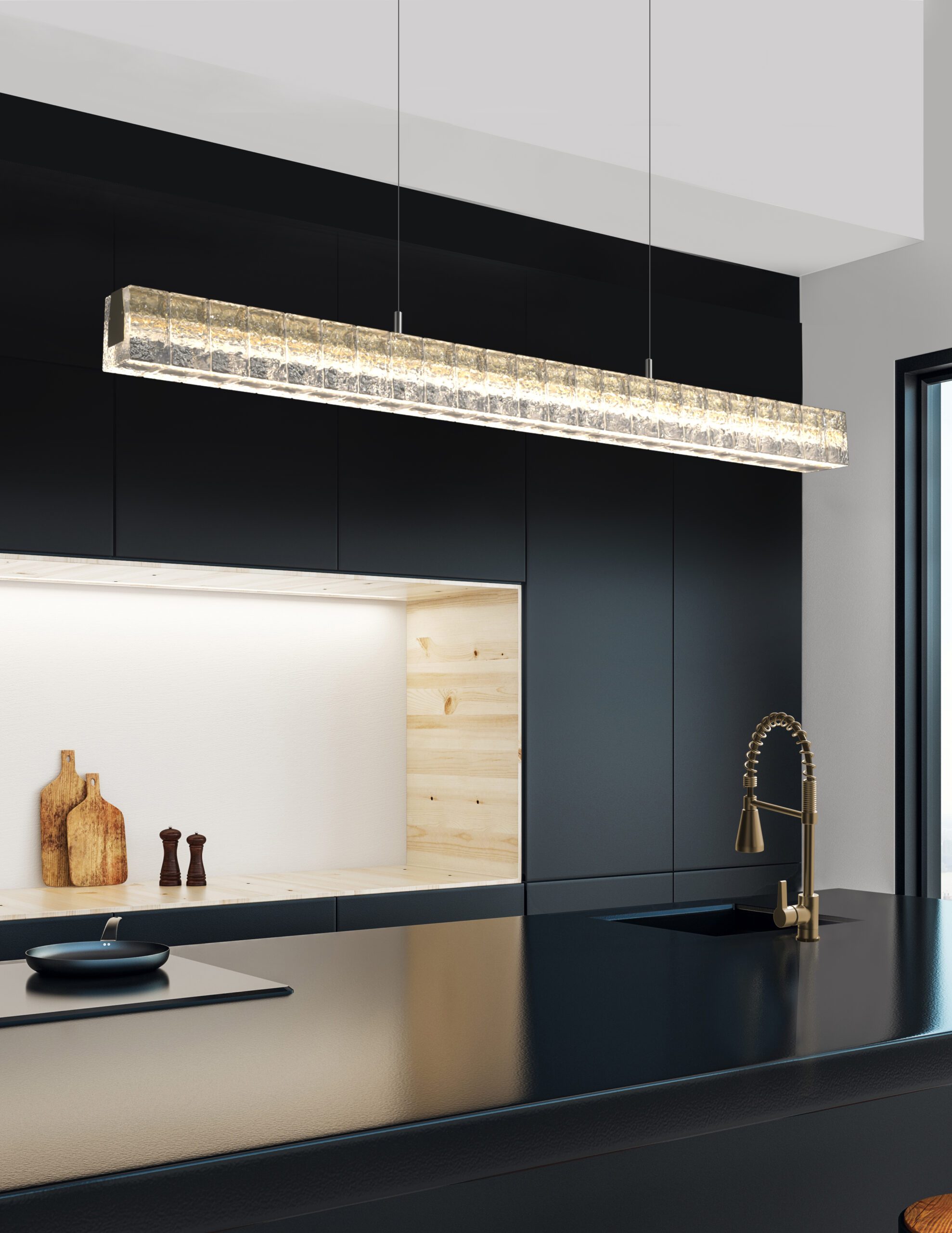 Asscher Linear Chandelier