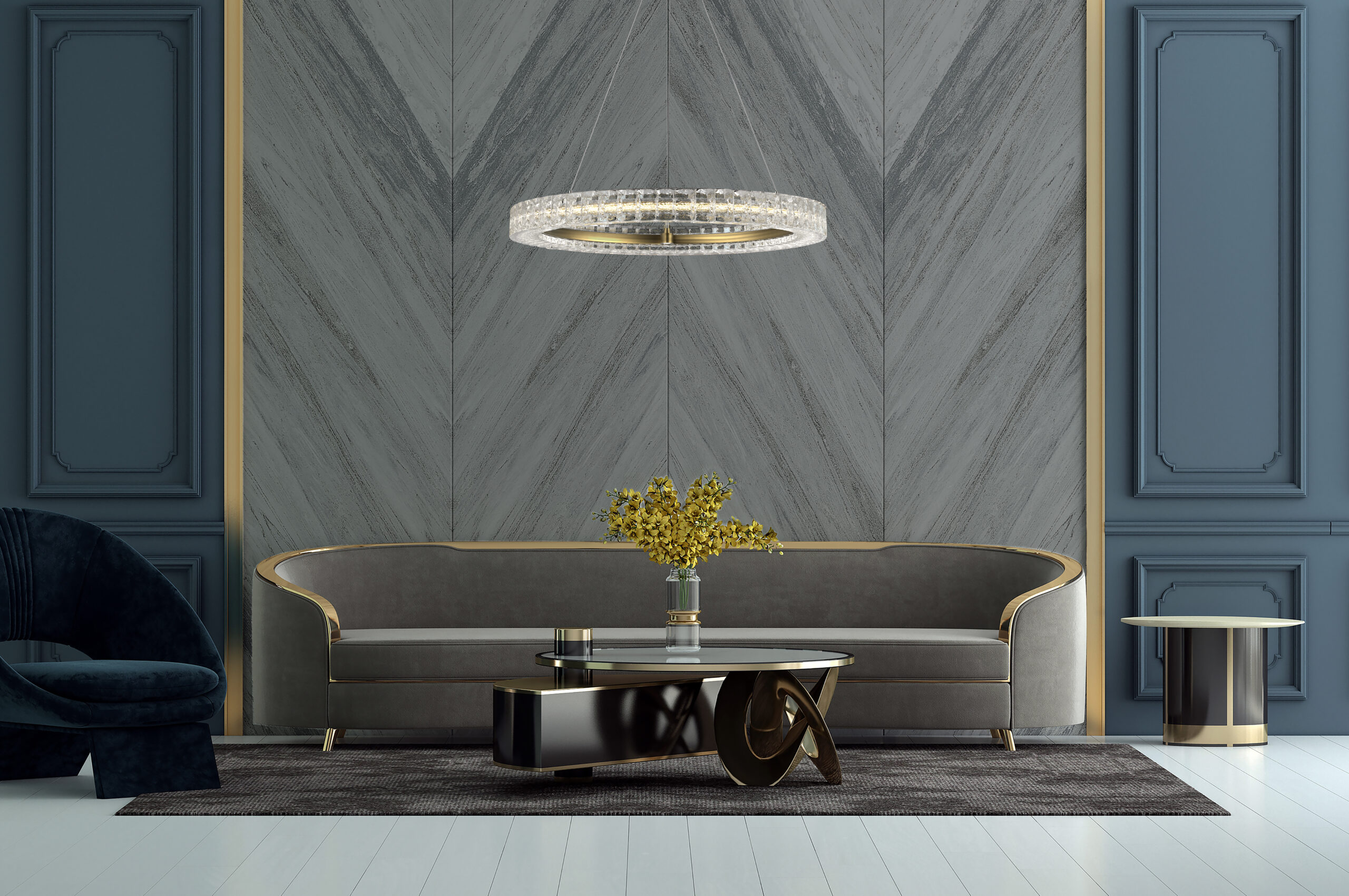 Asscher Ring Chandelier