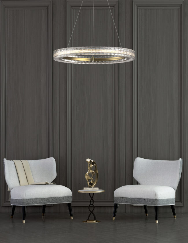 Asscher Ring Chandelier