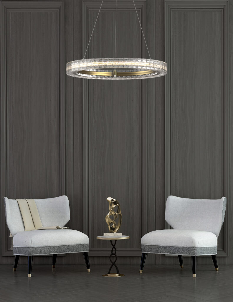 Asscher Ring Chandelier