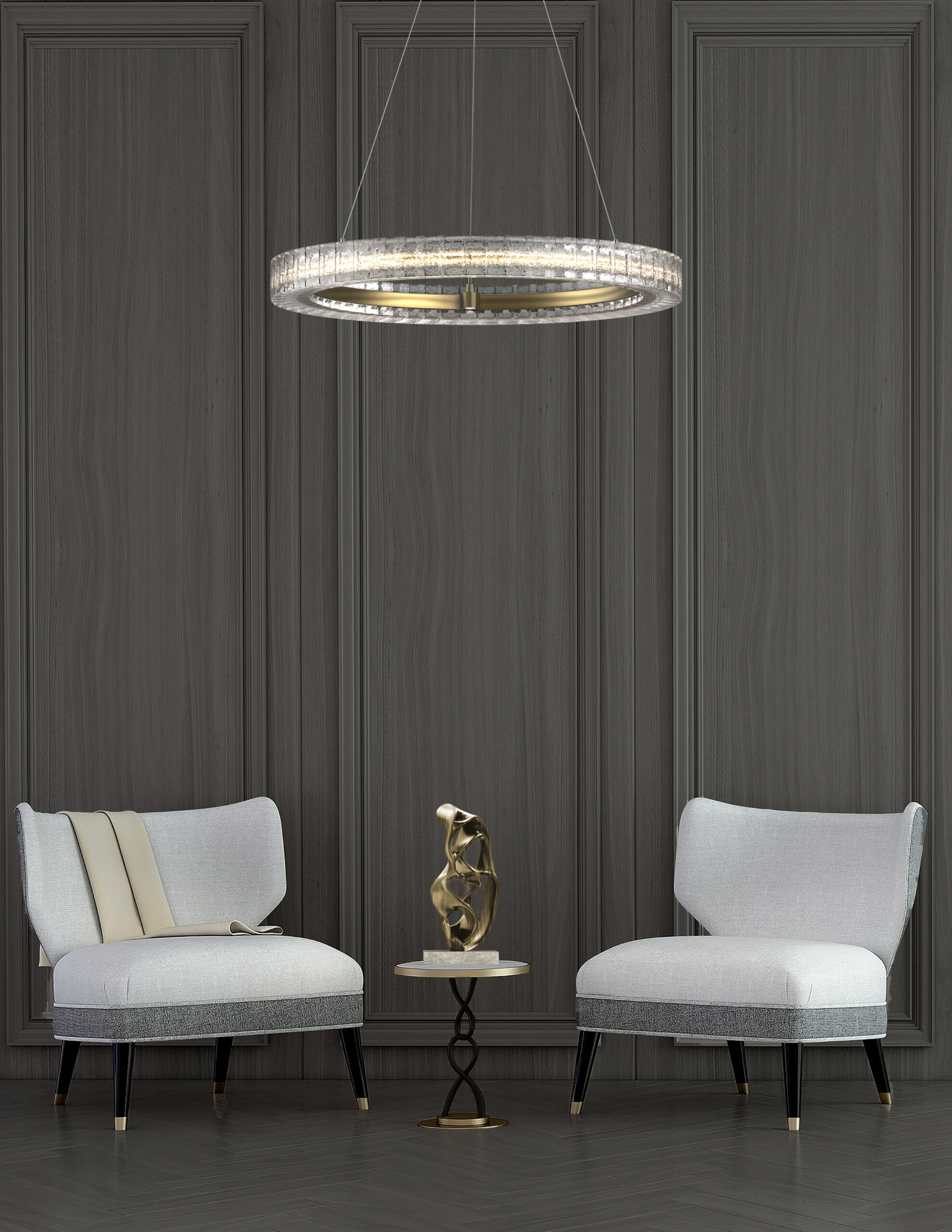 Asscher Ring Chandelier