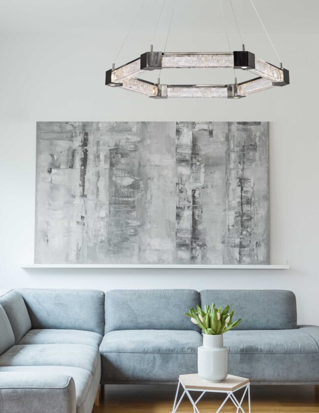 Axis Hexagonal Ring Chandelier