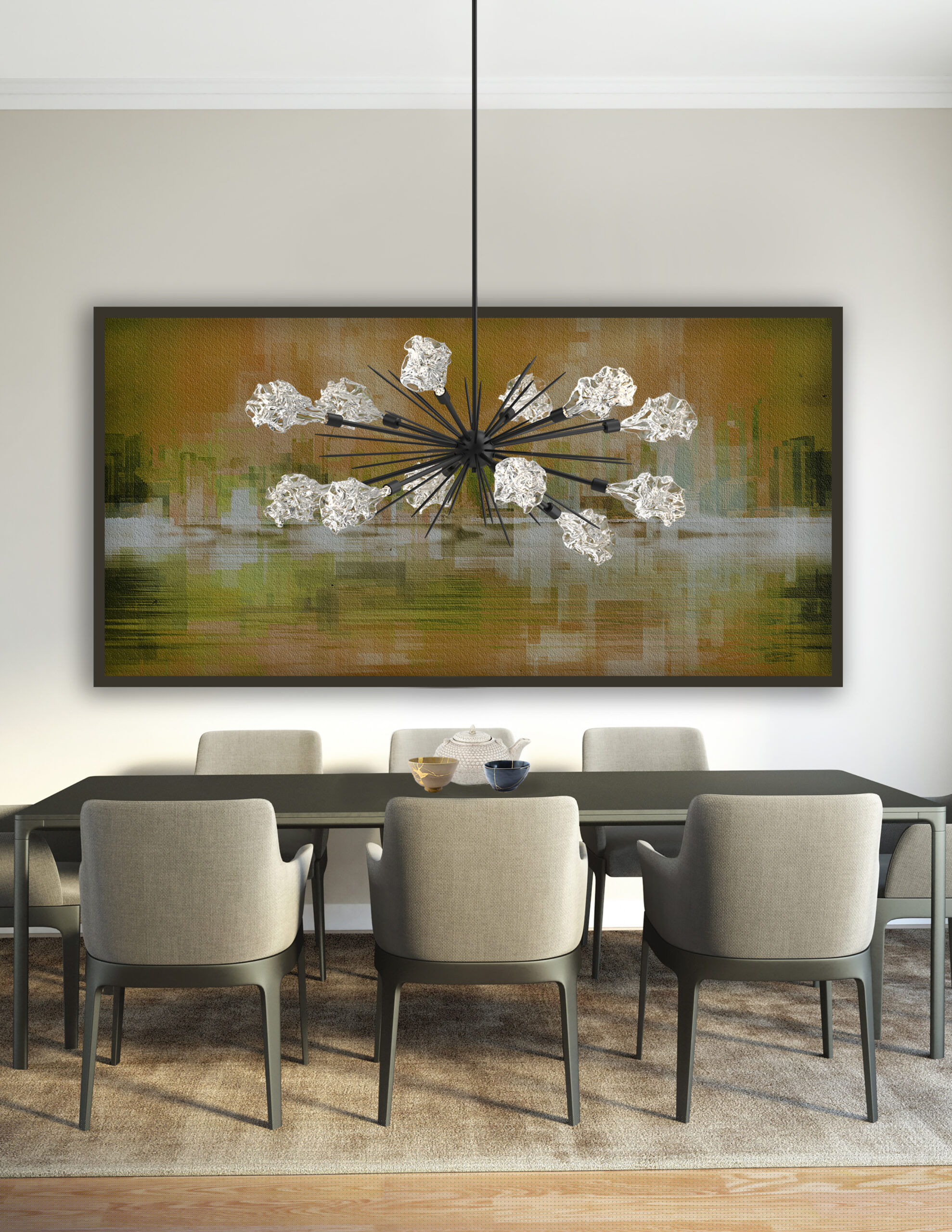 Blossom Oval Starburst Chandelier