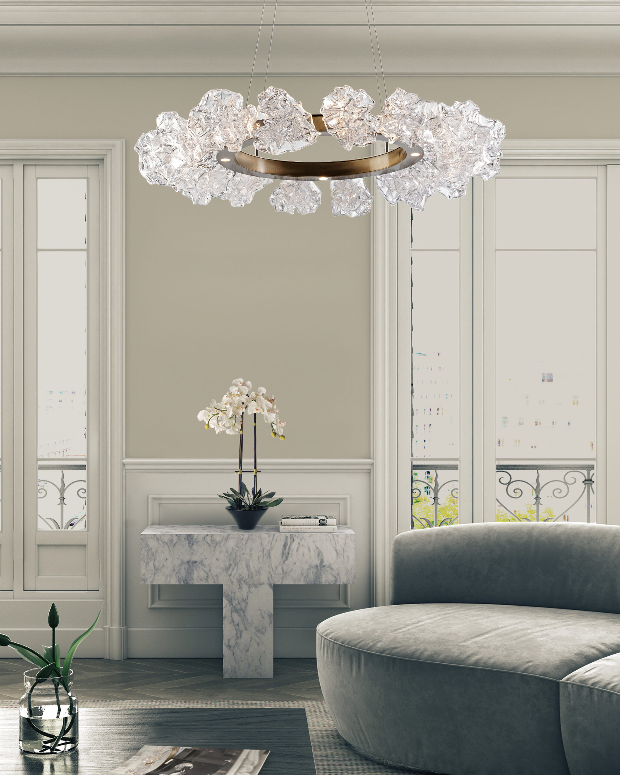 Blossom Radial Ring Chandelier