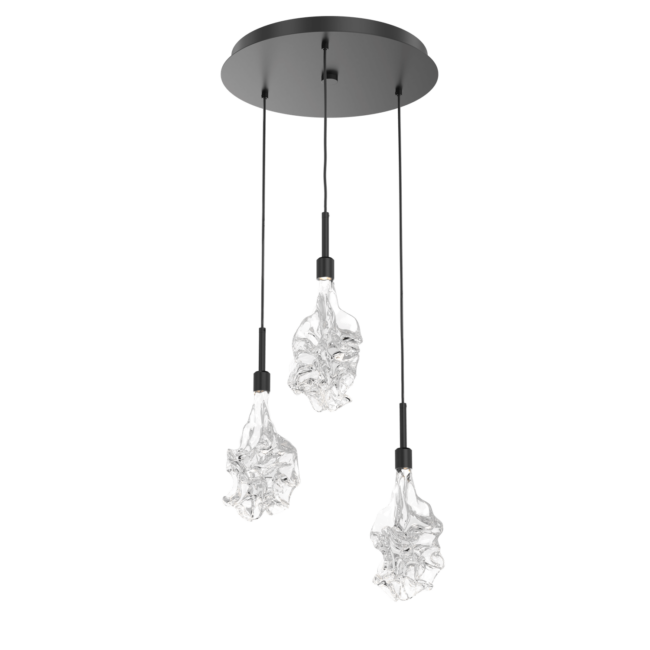 CHB0059-03-MB-Hammerton-Studio-Blossom-3-light-round-pendant-chandelier-with-matte-black-finish-and-clear-handblown-crystal-glass-shades-and-LED-lamping