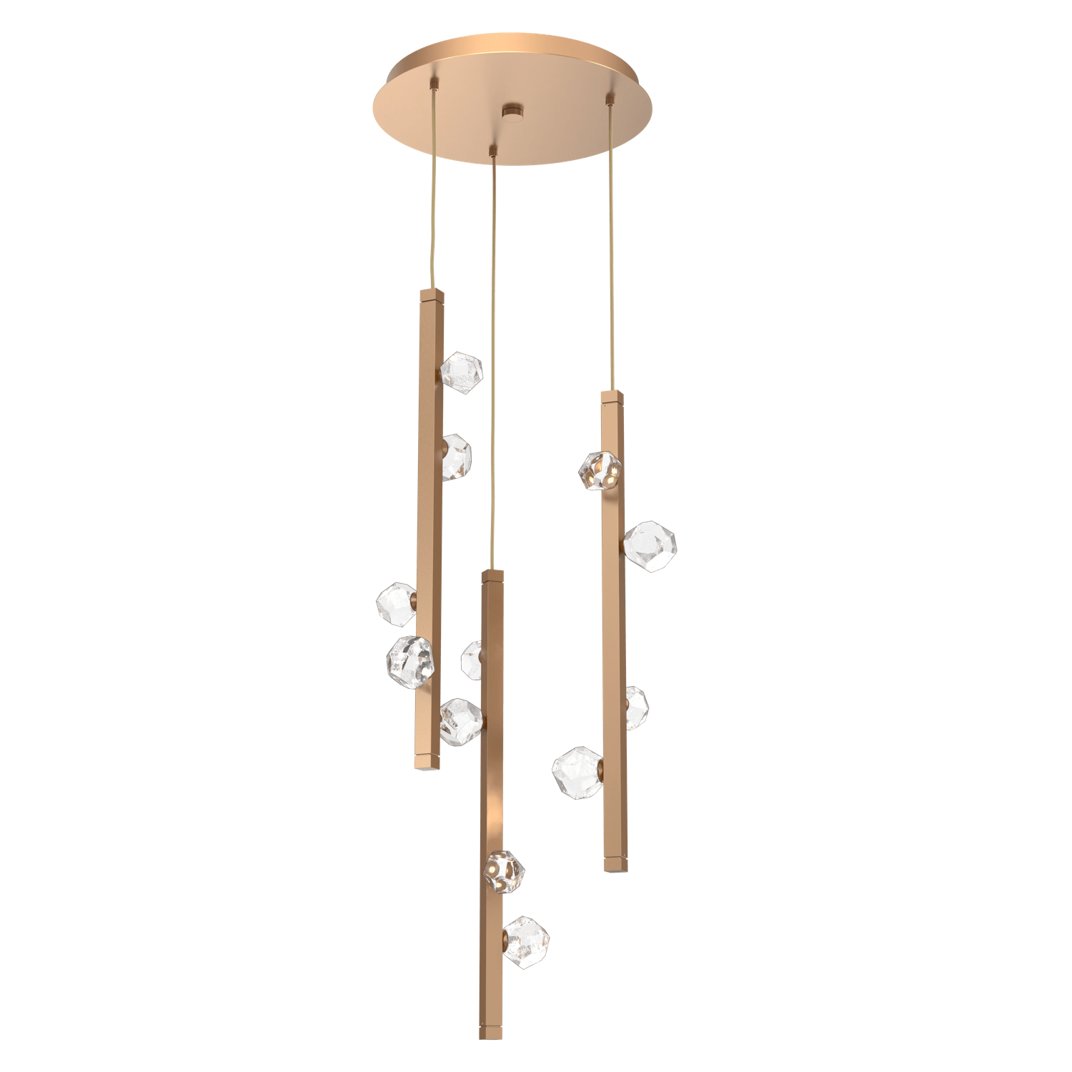 CHB0070-03-NB-Hammerton-Studio-Stella-3-light-round-pendant-chandelier-with-novel-brass-finish-and-clear-cast-glass-shades-and-LED-lamping