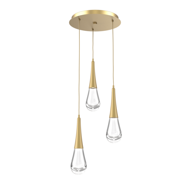 CHB0078-03-GB-Hammerton-Studio-Raindrop-3-light-round-pendant-chandelier-with-gilded-brass-finish-and-clear-blown-glass-shades-and-LED-lamping