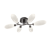 CLB0071-01-GP-WL-LL-Hammerton-Studio-Fiori-6-light-organic-flush-mount-light-with-graphite-finish-and-opal-white-glass-shades-and-LED-lamping