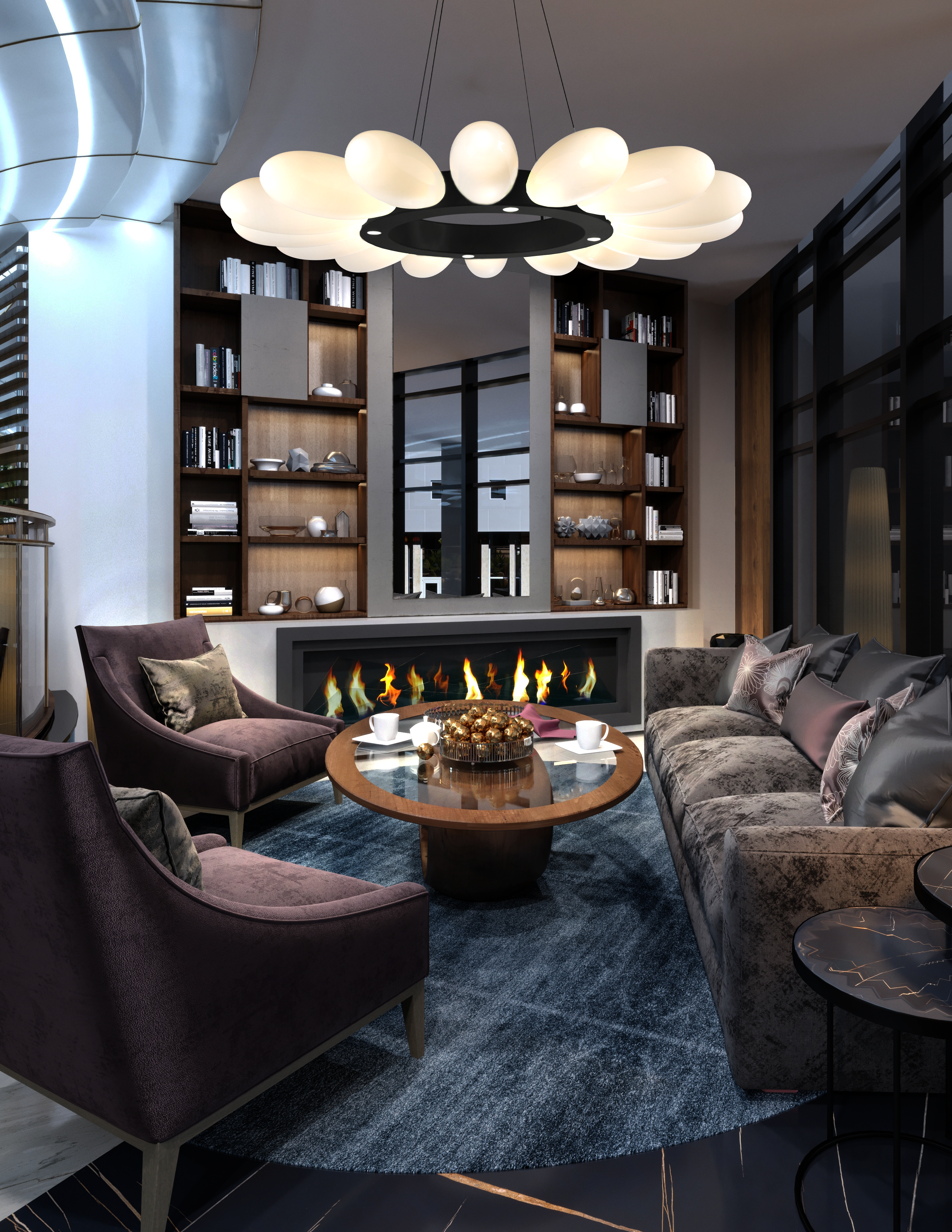 Fiori Radial Ring Chandelier