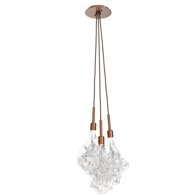 LAB0059-0A-BB-Hammerton-Studio-Blossom-3-light-cluster-pendant-light-with-burnished-bronze-finish-and-clear-handblown-crystal-glass-shades-and-LED-lamping