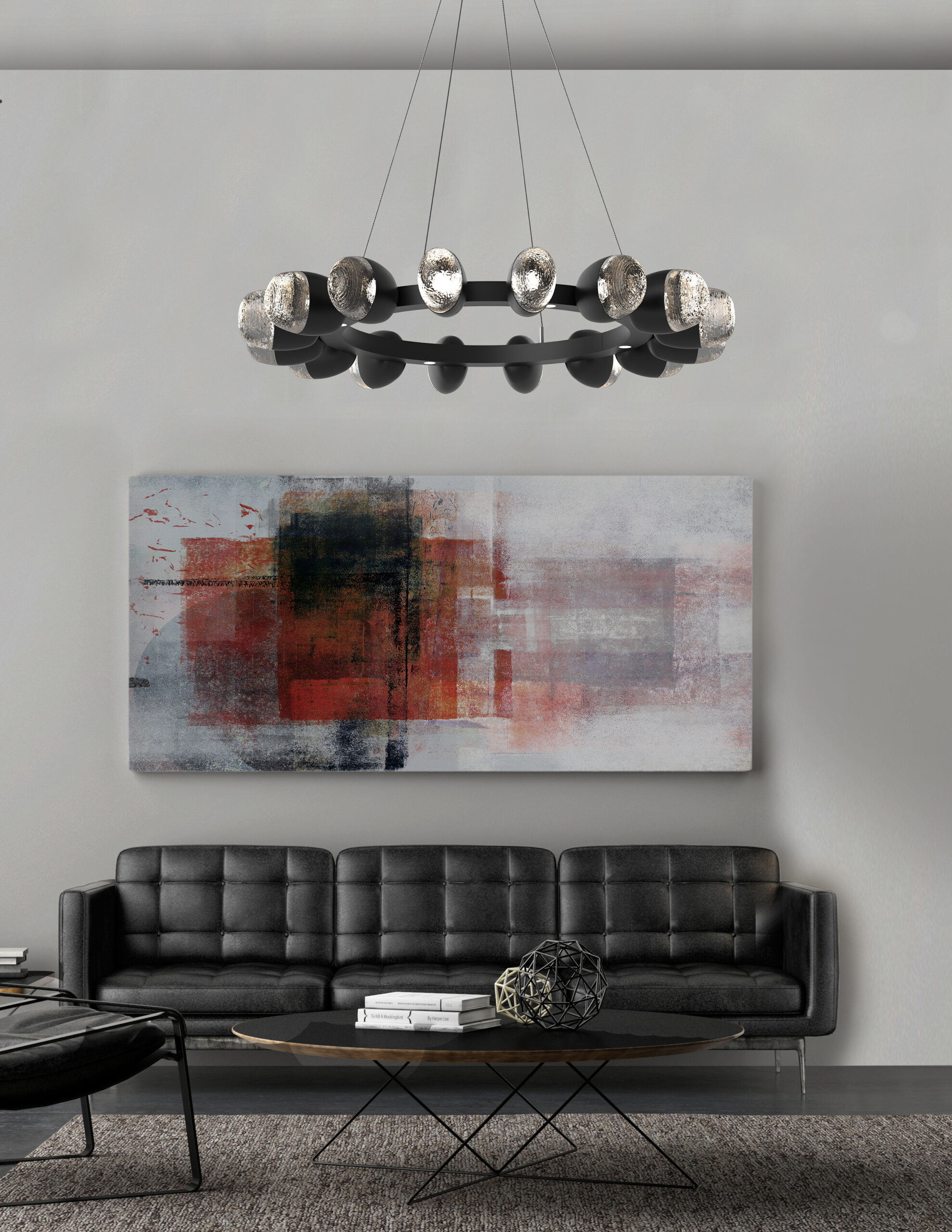 Pebble Ring Chandelier