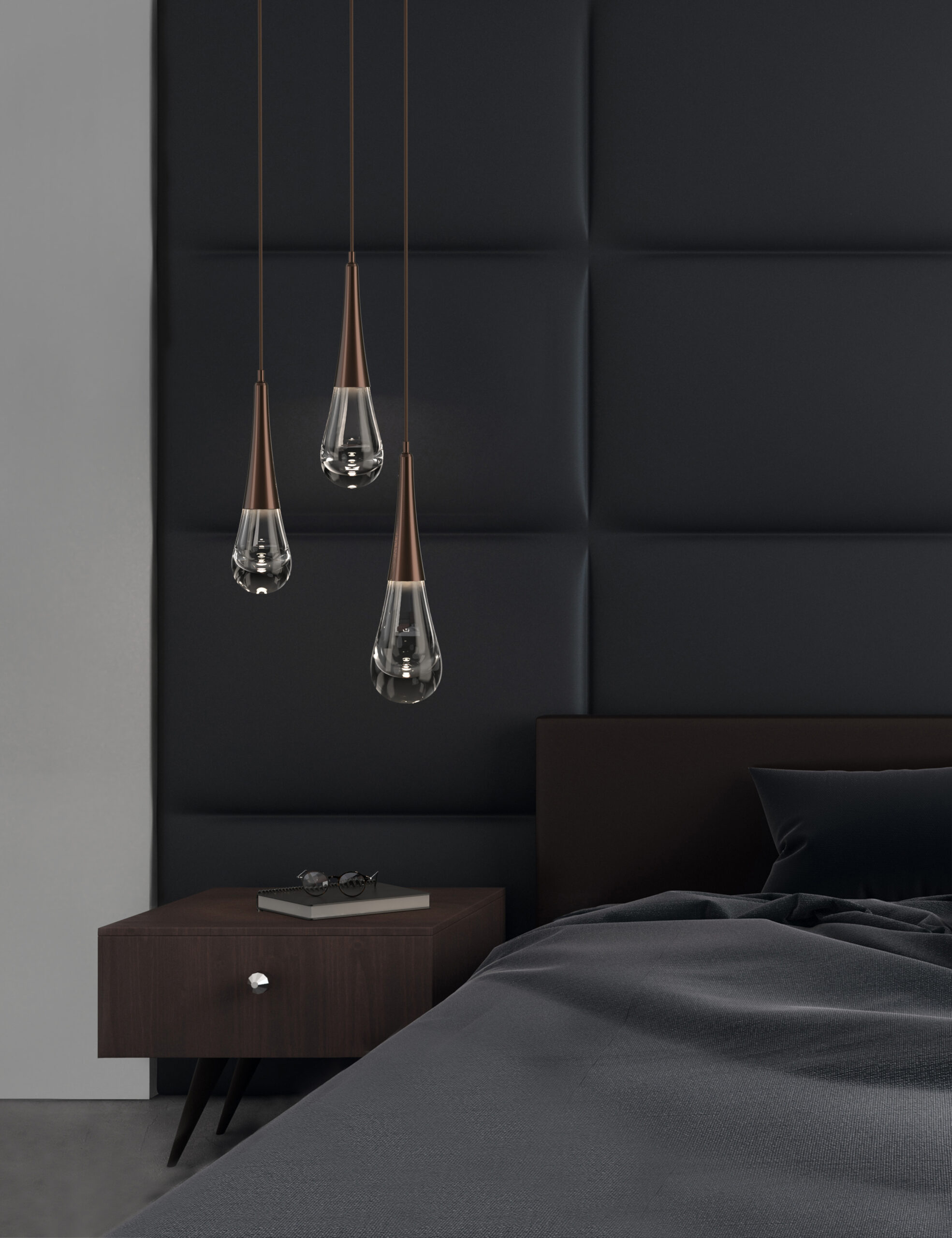 Raindrop Round Pendant Chandelier