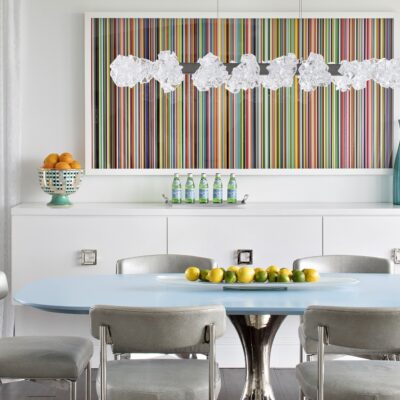 Blossom Linear Chandelier | Czar Interiors, Jessica Glynn Photography