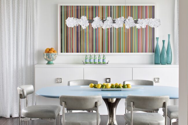 Blossom Linear Chandelier | Czar Interiors, Jessica Glynn Photography