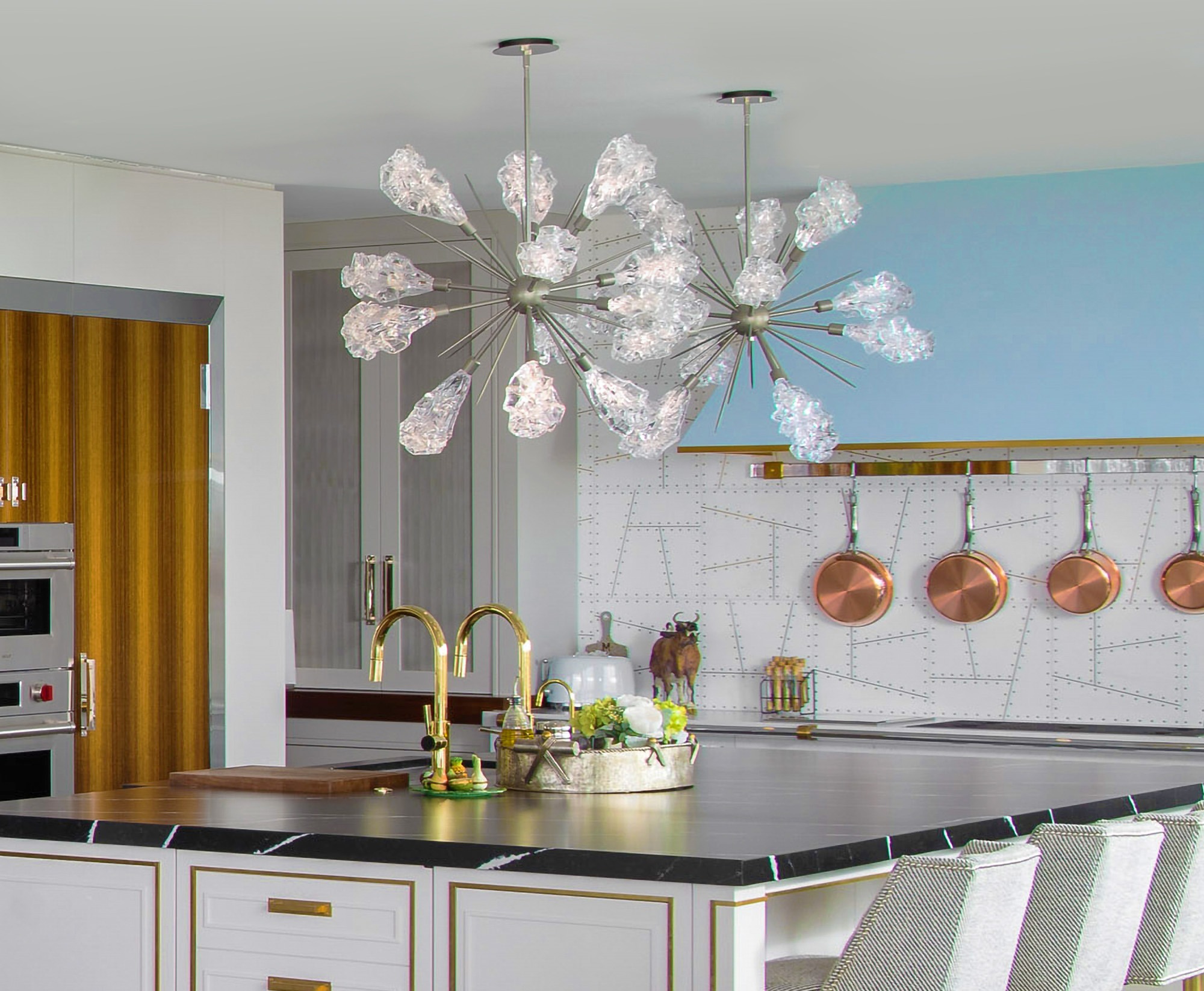 Blossom Starburst Chandelier | Susie Biers Harrington Design, Kevin Brost Photography