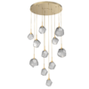CHB0039-11-GB-S-Hammerton-Studio-Gem-11-light-round-pendant-chandelier-with-gilded-brass-finish-and-smoke-blown-glass-shades-and-LED-lamping