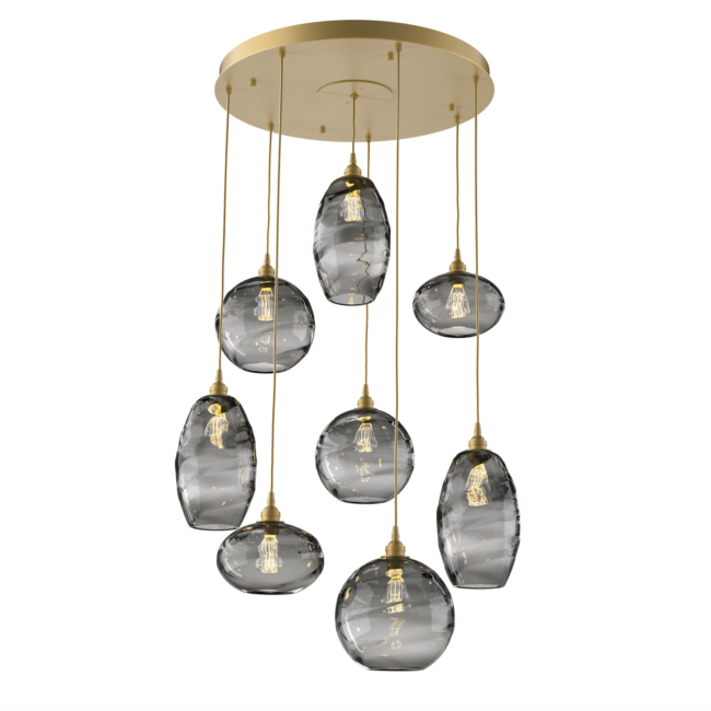 CHB0048-08-GB-OS-Hammerton-Studio-Optic-Blown-Glass-Misto-8-light-round-pendant-chandelier-with-gilded-brass-finish-and-optic-smoke-blown-glass-shades-and-incandescent-lamping