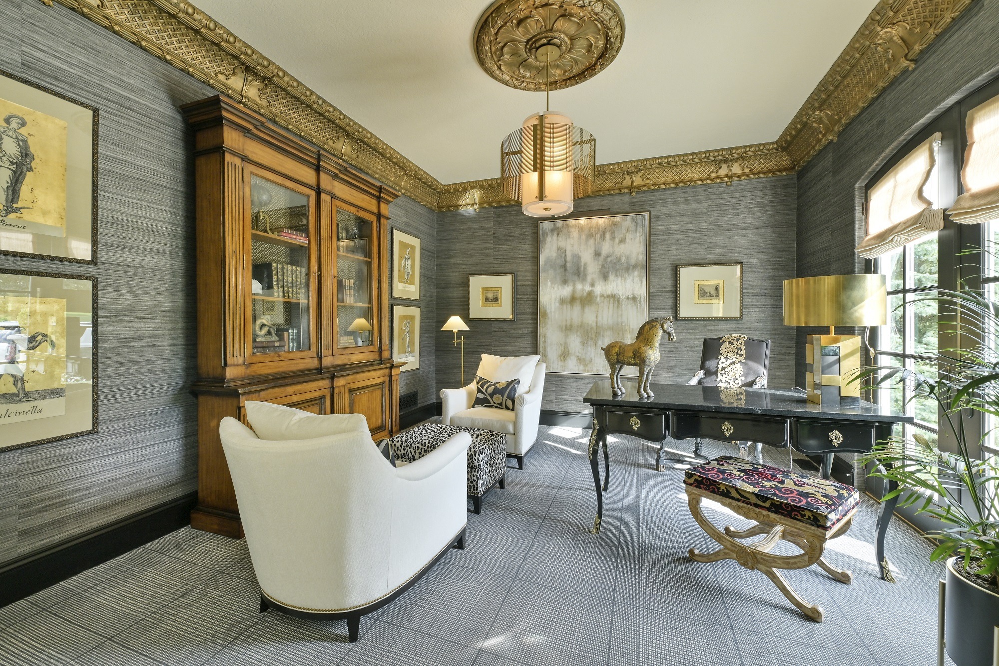 Downtown Mesh Double Drum Chandelier | Dan West and Company
