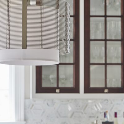 Downtown Mesh Drum Chandelier | Lorraine Levinson Interior Design