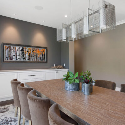 Downtown Mesh Linear Chandelier | LMK Interiors