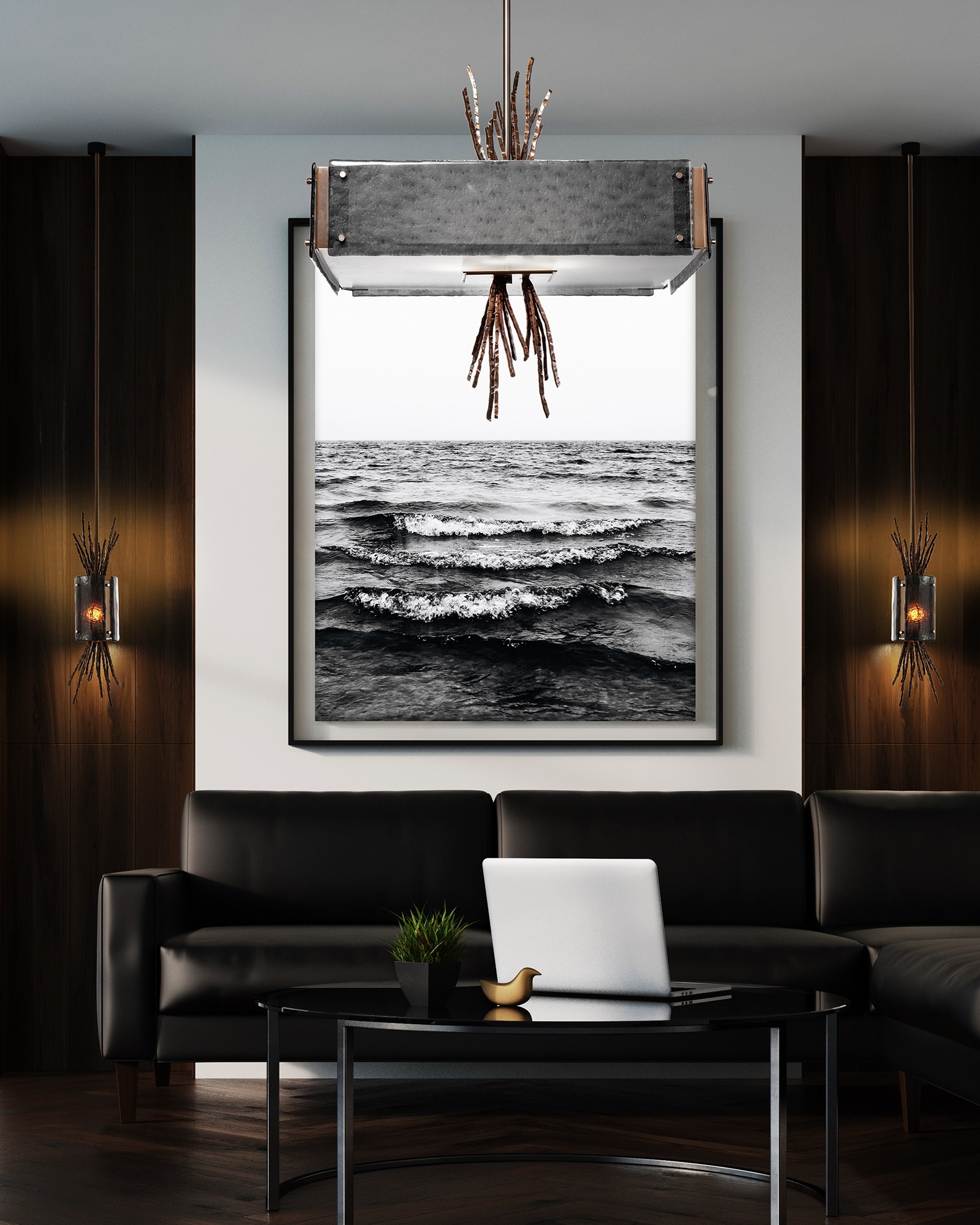 Ironwood Square Chandelier