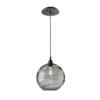 LAB0047-01-MB-OS-Hammerton-Studio-Optic-Blown-Glass-Terra-pendant-light-with-matte-black-finish-and-optic-smoke-blown-glass-shades-and-incandescent-lamping