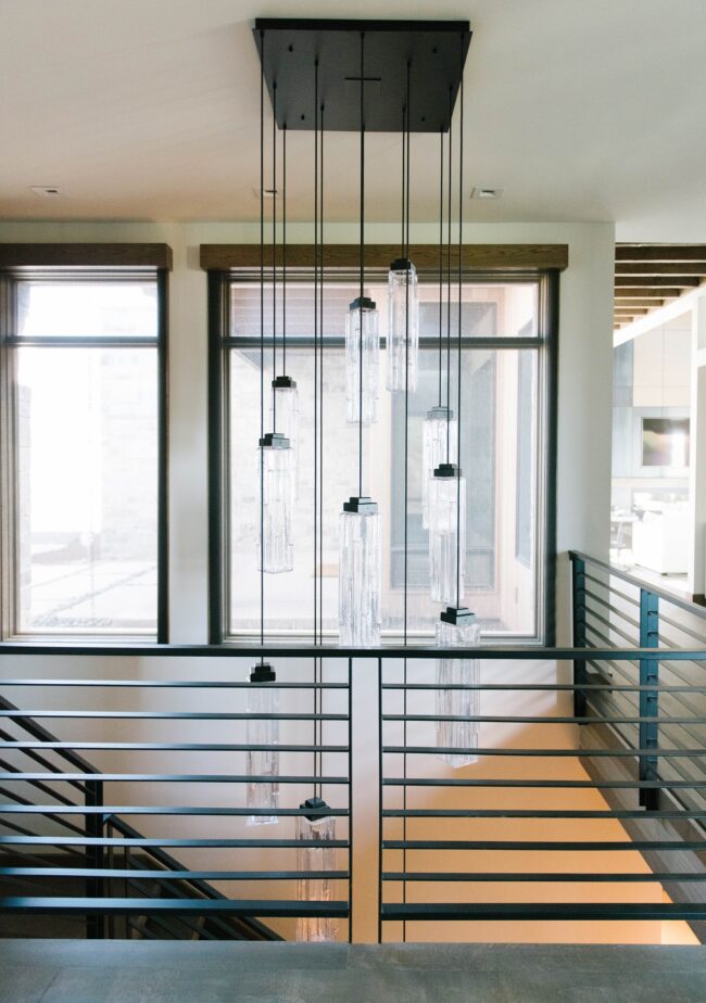 Ledgestone Square Pendant Chandelier | Amy Demik Design