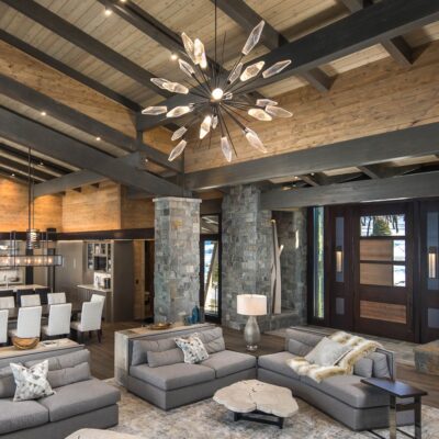 Rock Crystal Starburst Chandelier | Dianne Davant and Associates, Real Boone Visuals
