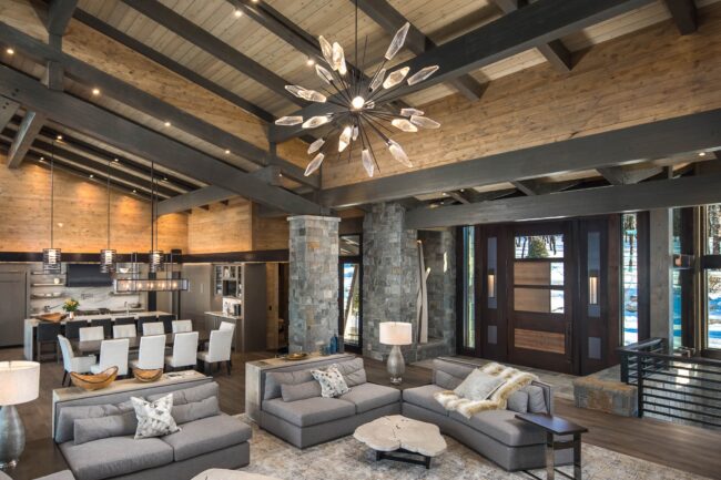 Rock Crystal Starburst Chandelier | Dianne Davant and Associates, Real Boone Visuals