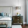 Tempest Drum Chandelier with Linen Shade | Balliette Interiors, Ryan Gamma Photography