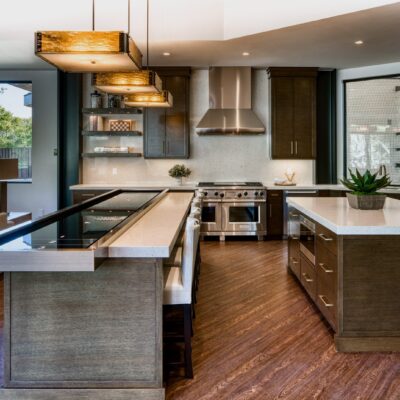 Textured Glass Square Chandelier