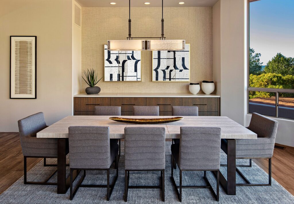 Urban Loft Trestle Linear Chandelier | Stephanie Larsen Interiors