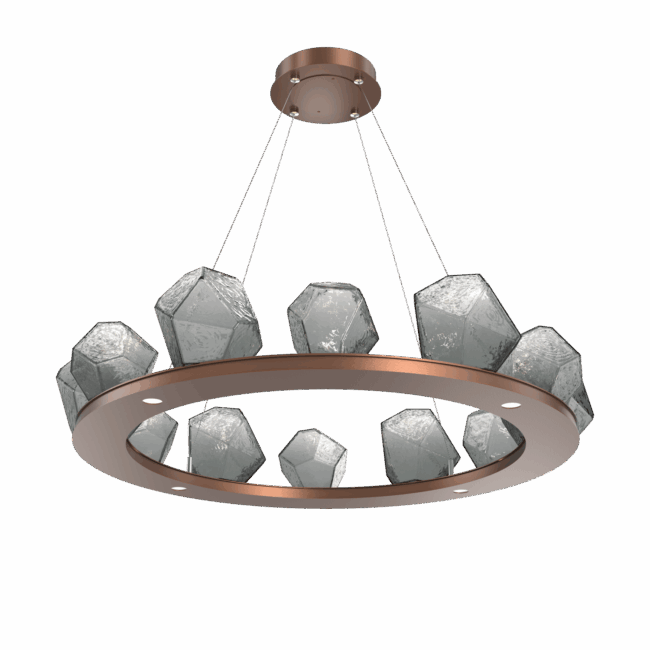 CHB0039-0C-BB-S-Hammerton-Studio-Gem-37-inch-ring-chandelier-with-burnished-bronze-finish-and-smoke-blown-glass-shades-and-LED-lamping