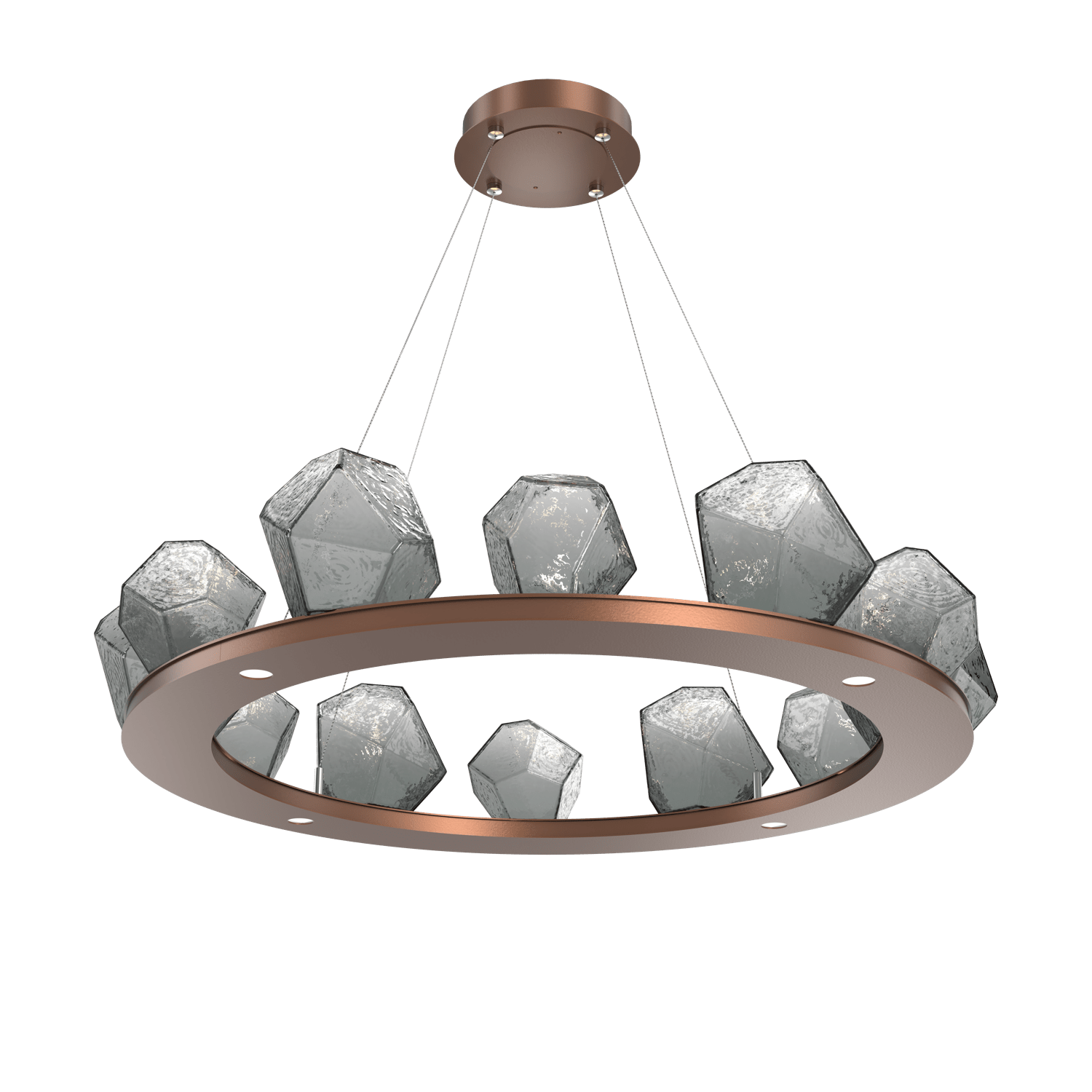 CHB0039-0C-BB-S-Hammerton-Studio-Gem-37-inch-ring-chandelier-with-burnished-bronze-finish-and-smoke-blown-glass-shades-and-LED-lamping