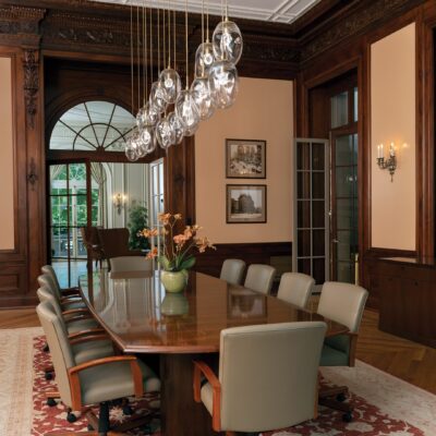 Meteo Linear Pendant Chandelier | Carol Schaper Interiors