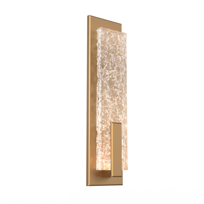 IDB0061-19-NB-GC-Hammerton-Studio-Glacier-wall-sconce-with-novel-brass-finish-and-clear-blown-glass-with-geo-clear-cast-glass-diffusers-and-LED-lamping