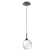 LAB0039-01-MB-C-Hammerton-Studio-Gem-pendant-light-with-matte-black-finish-and-clear-blown-glass-shades-and-LED-lamping