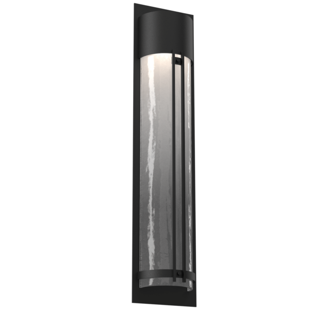 ODB0054-31-TB-FG-Hammerton-Studio-31-inch-outdoor-sconce-with-half-round-frosted-granite-glass-cover-with-textured-black-finish-and-LED-lamping