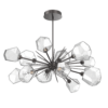 PLB0039-0D-GP-C-Hammerton-Studio-Gem-43-inch-oval-starburst-chandelier-with-graphite-finish-and-clear-blown-glass-shades-and-LED-lamping