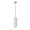 LAB0087-01-BS-TE-Hammerton-Studio-Tessera-pendant-light-with-metallic-beige-silver-finish-and-clear-tetro-cast-glass-shade-and-LED-lamping