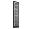 ODB0087-01-TB-TP-Hammerton-Studio-Tessera-22-inch-outdoor-sconce-with-textured-black-finish-and-clear-pave-cast-glass-shade-and-LED-lamping