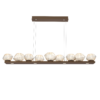 PLB0089-0C-FB-A-Hammerton-Studio-Mesa-59-inch-linear-chandelier-with-flat-bronze-finish-and-amber-blown-glass-shades-and-LED-lamping