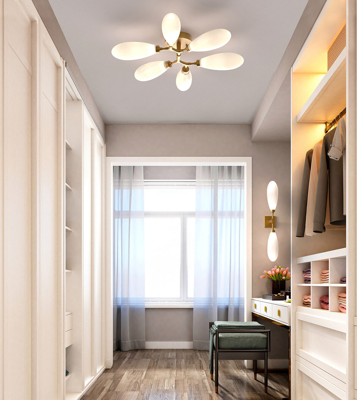 Fiori Organic Flush Mount Light