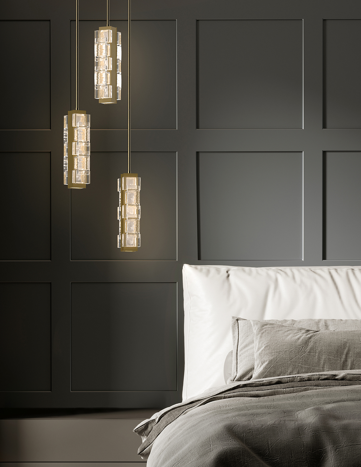 Tessera Round Pendant Chandelier - 3 Lights