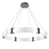 CHB0042-48-GP-CG-Hammerton-Studio-Parallel-48-inch-ring-chandelier-with-graphite-finish-and-clear-granite-glass-shades-and-LED-lamping