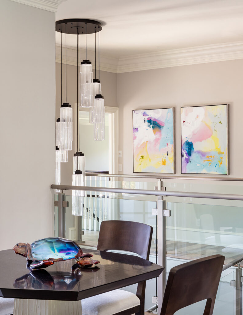 Ledgestone Round Pendant Chandelier | Spectrum Interiors, Nickolas Sargent Photography