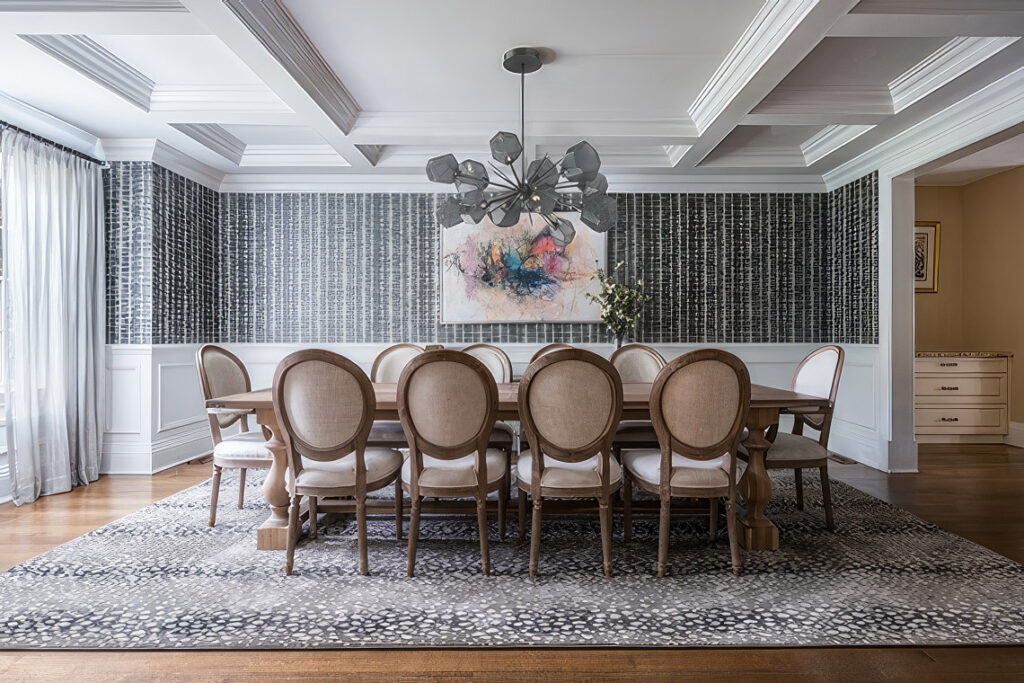Gem Oval Starburst Chandelier | Adri Dahlman Interiors, Tim Hill Photography