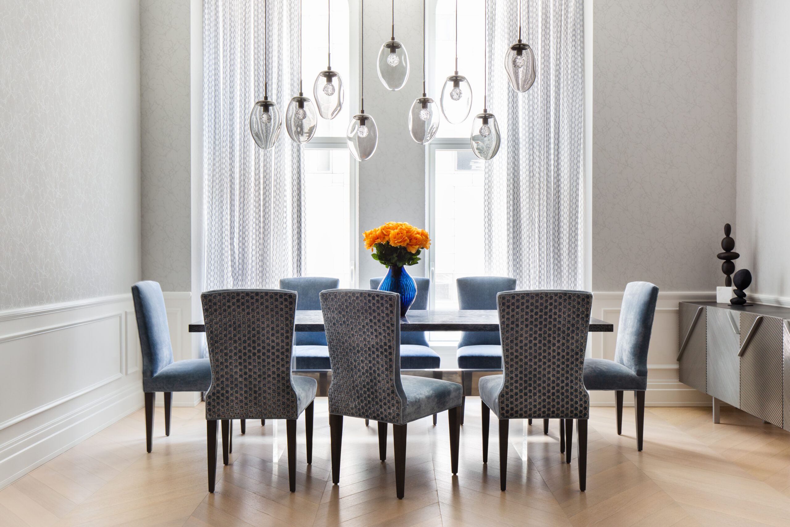 Meteo Linear Pendant Chandelier | Bespoke Design, Jacqueline Clair Photography