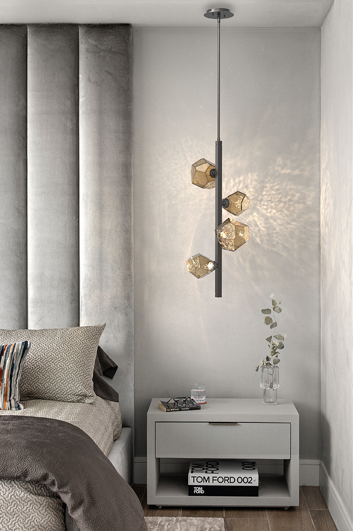 Gem Twisted Vine Chandelier